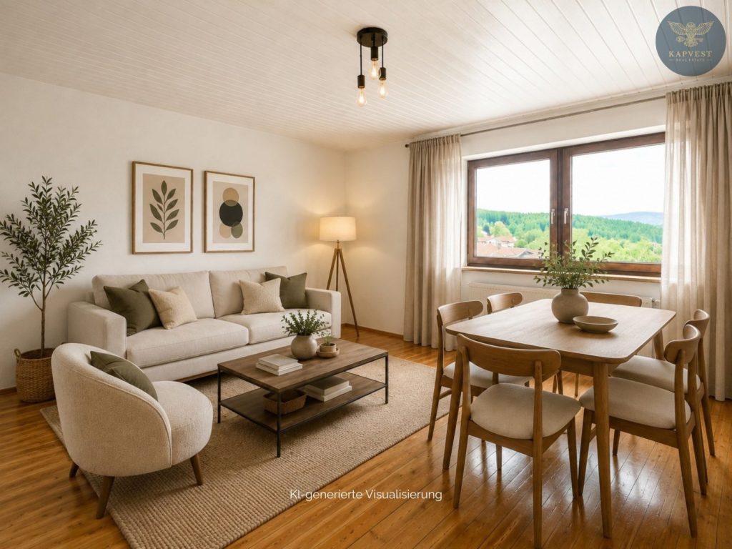 2.OG - 2-Zimmer Wohnung - Wohn- Essbereich neu