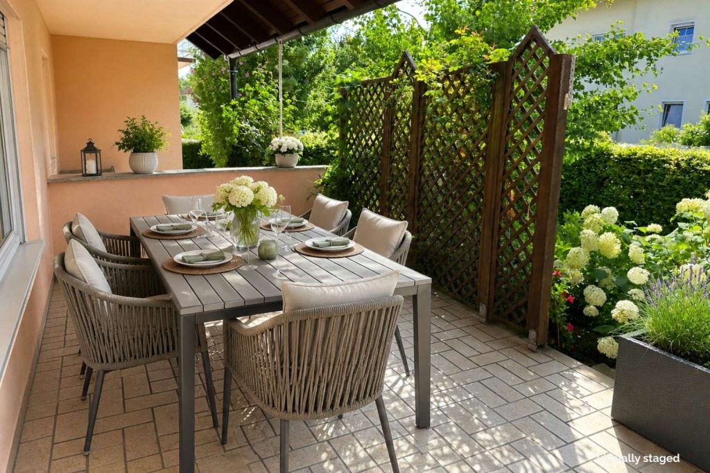 Terrasse Möbliert